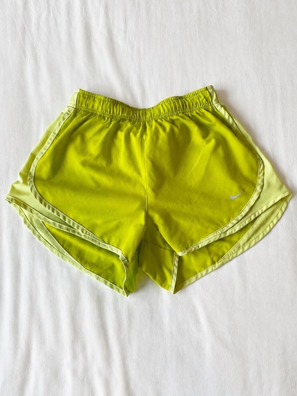 Nike Dri-FIT Neon Lime Green Running Shorts Size S